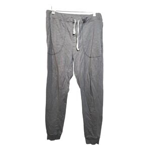 Bread & Boxers Mens Gray Cotton Blend Slub Lounge Jogger Pants Small‎